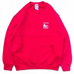 Vintage Adirondack Wilderness Challenge Nature FOTL Crewneck Sweatshirt Red